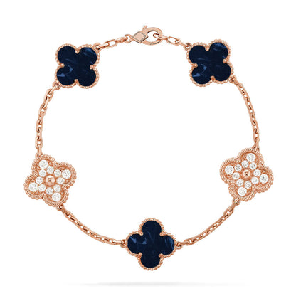 [Noble Aura jewelry]CLOVER 5 MOTIF PIETERSITE BRACELET COLLECTION