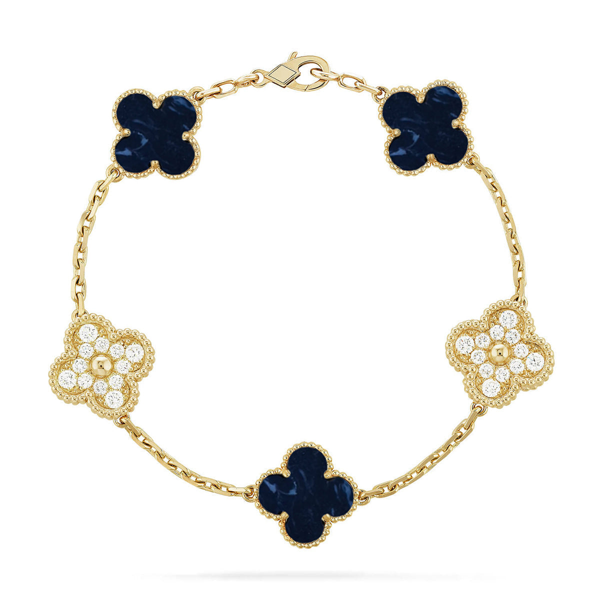 [Noble Aura jewelry]CLOVER 5 MOTIF PIETERSITE BRACELET COLLECTION