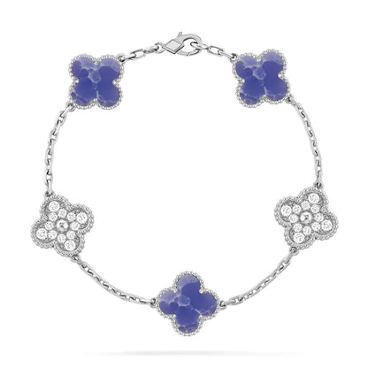 [Noble Aura jewelry]CLOVER 5 MOTIF BLUE VEINS BRACELET COLLECTION