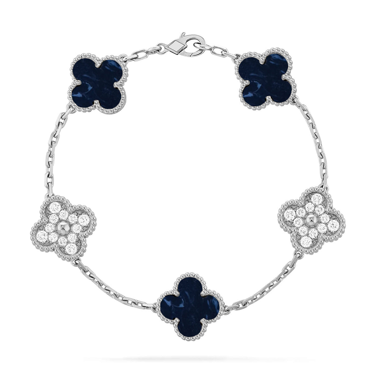 [Noble Aura jewelry]CLOVER 5 MOTIF PIETERSITE BRACELET COLLECTION