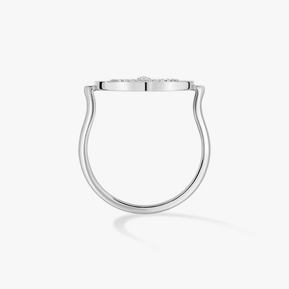 [Noble Aura jewelry]LUCKY MOVE PAVED SILVER DIAMOND RING