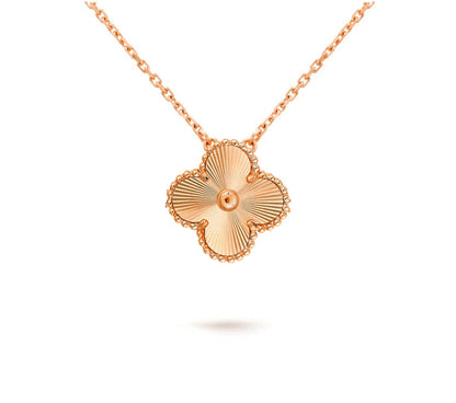 [Noble Aura jewelry]CLOVER 15MM SINGLE FLOWER NECKLACE COLLECTION
