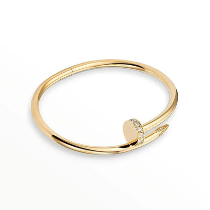 [Noble Aura jewelry] Clover & Love & Juste 3-Piece Gold Bracelet Stack Set