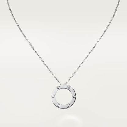 [Noble Aura jewelry]LOVE NECKLACE 16MM 3 DIAMONDS