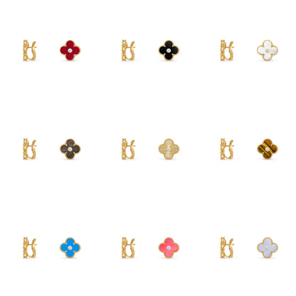 [Noble Aura jewelry]CLOVER 15MM MOP DIAMOND EARRINGS COLLECTION