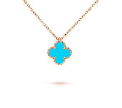 [Noble Aura jewelry]CLOVER MINI 9.5MM CARNELIANS NECKLACE COLLECTION