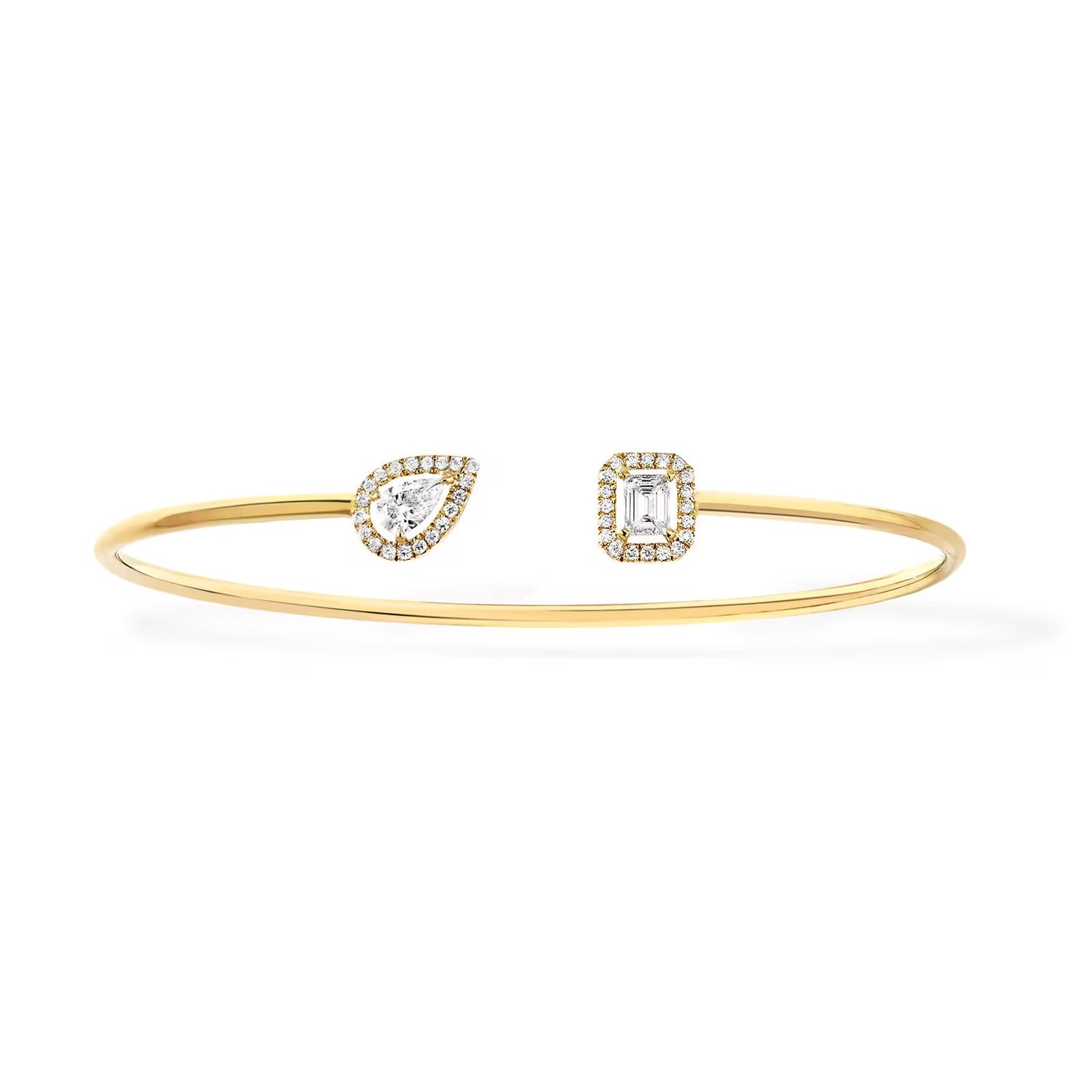 [Noble Aura jewelry]JONC FLEX MY TWIN TOI & MOI SILVER DIAMOND BRACELET