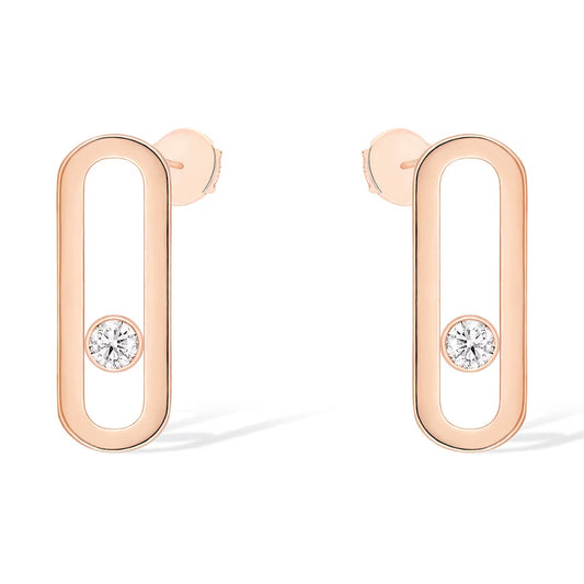 [Noble Aura jewelry]MOVE UNO SMALL 1 DIAMOND EARRINGS