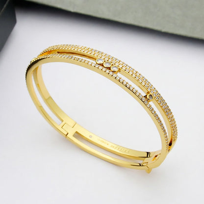 [Noble Aura jewelry]Move Romane pavé bangle