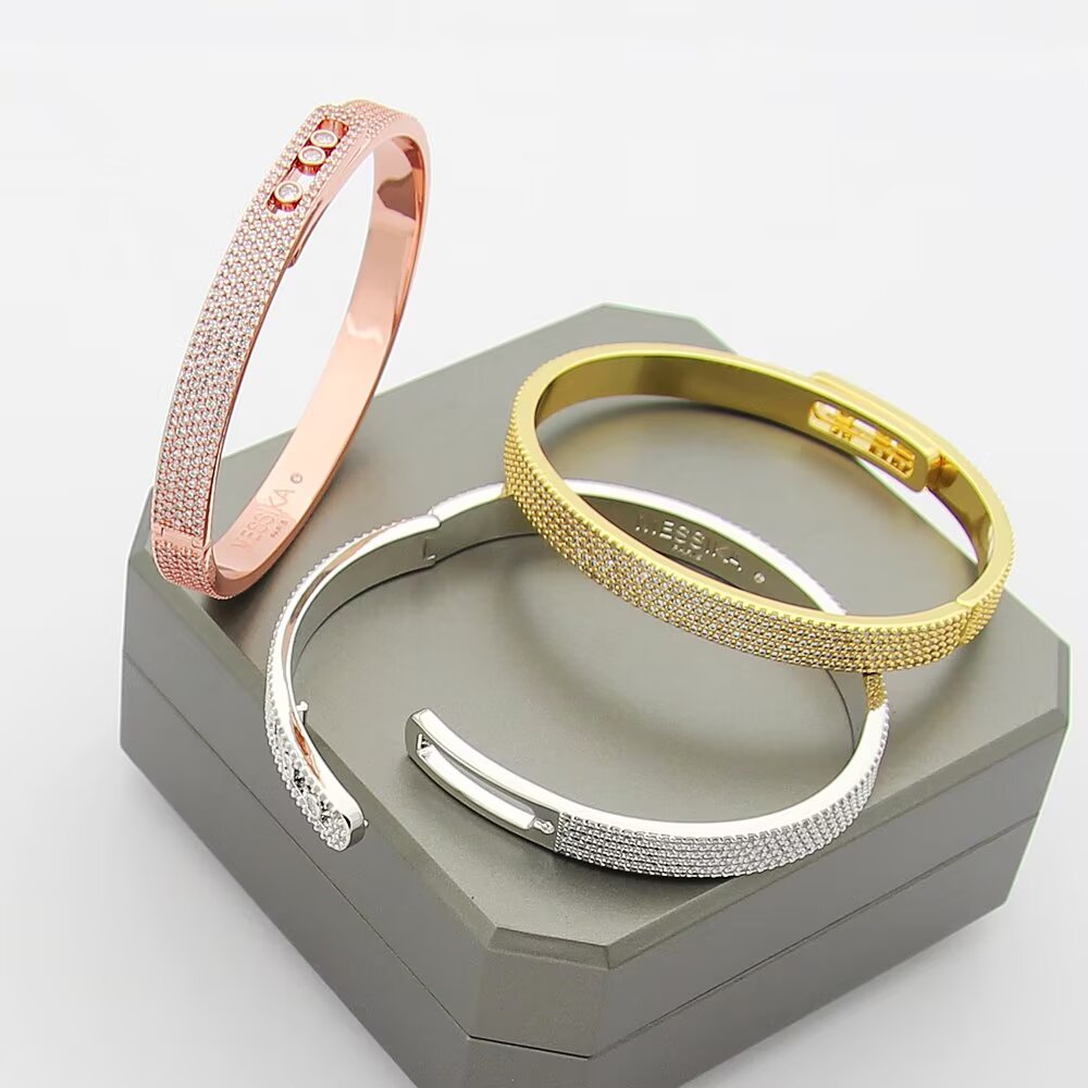 [Noble Aura jewelry]Move Noa Full Pavé Diamond Bangle Bracelet