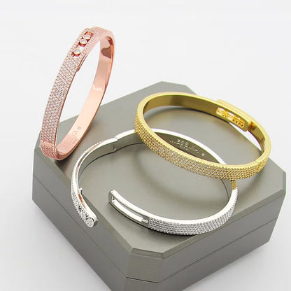 [Noble Aura jewelry]Move Noa Full Pavé Diamond Bangle Bracelet