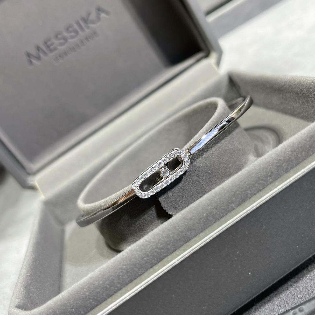 [Noble Aura jewelry]Move Uno pavé flex bangle medium