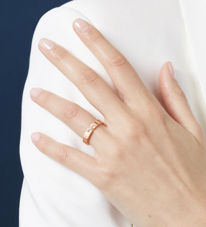 [Noble Aura jewelry]ALLIANCE LIENS VIDENCE DIAMOND 4MM RING