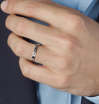 [Noble Aura jewelry]ALLIANCE LIENS VIDENCE 3MM RING