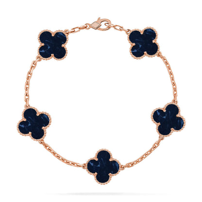 [Noble Aura jewelry]CLOVER 5 MOTIF PIETERSITE BRACELET COLLECTION