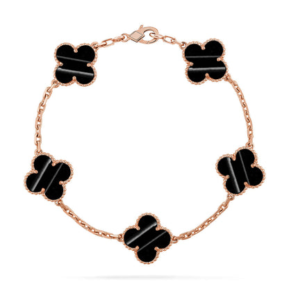 [Noble Aura jewelry] CLOVER 5 MOTIF PULSAR STONE BRACELET COLLECTION