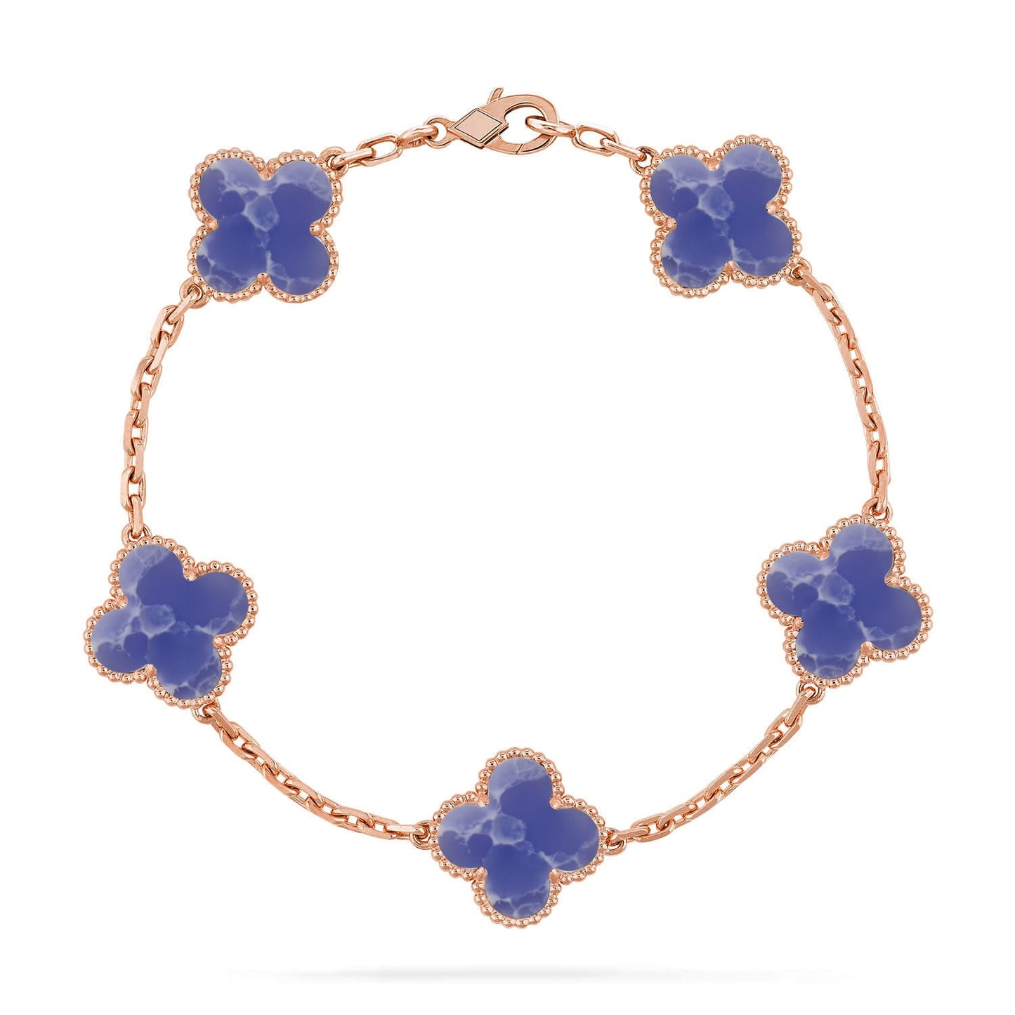 [Noble Aura jewelry]CLOVER 5 MOTIF BLUE VEINS BRACELET COLLECTION