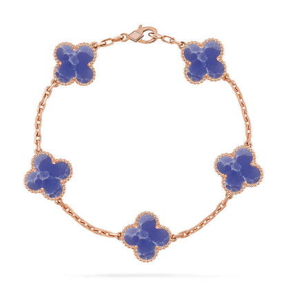 [Noble Aura jewelry]CLOVER 5 MOTIF BLUE VEINS BRACELET COLLECTION