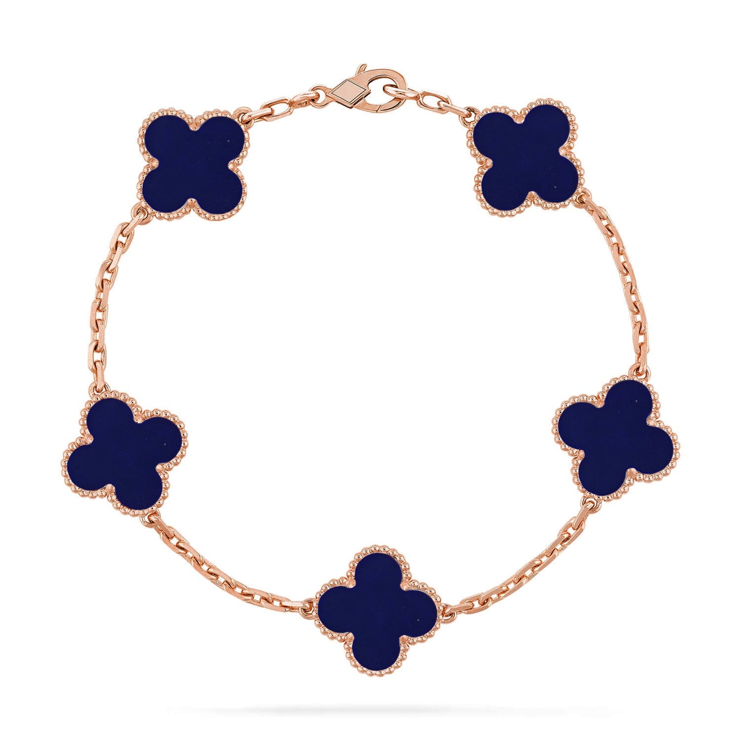 [Noble Aura jewelry]CLOVER 5 MOTIF LAPIS LAZULI BRACELET COLLECTION