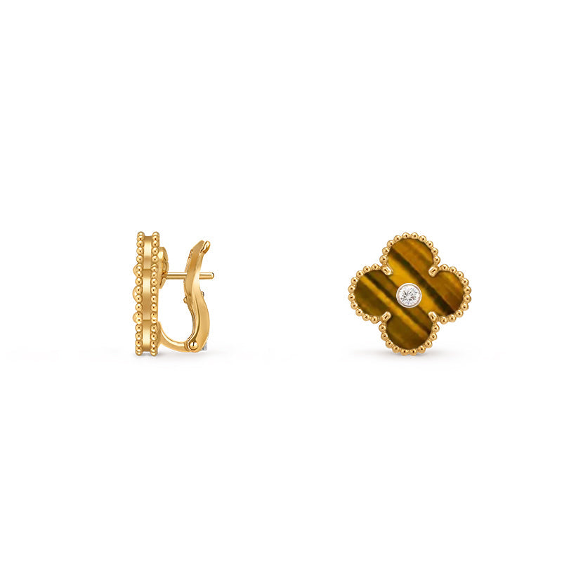 [Noble Aura jewelry]CLOVER 15MM MOP DIAMOND EARRINGS COLLECTION