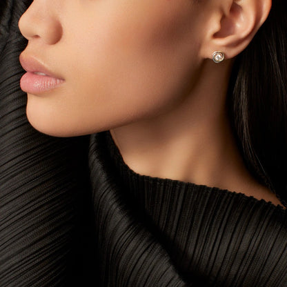 [Noble Aura jewelry]TRINITY STUD DIAMOND EARRINGS
