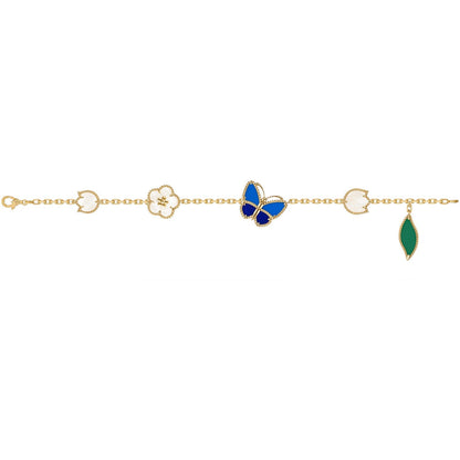 [Noble Aura jewelry]LUCKY SPRING BUTTERFLY 5 MOTIF BRACELET