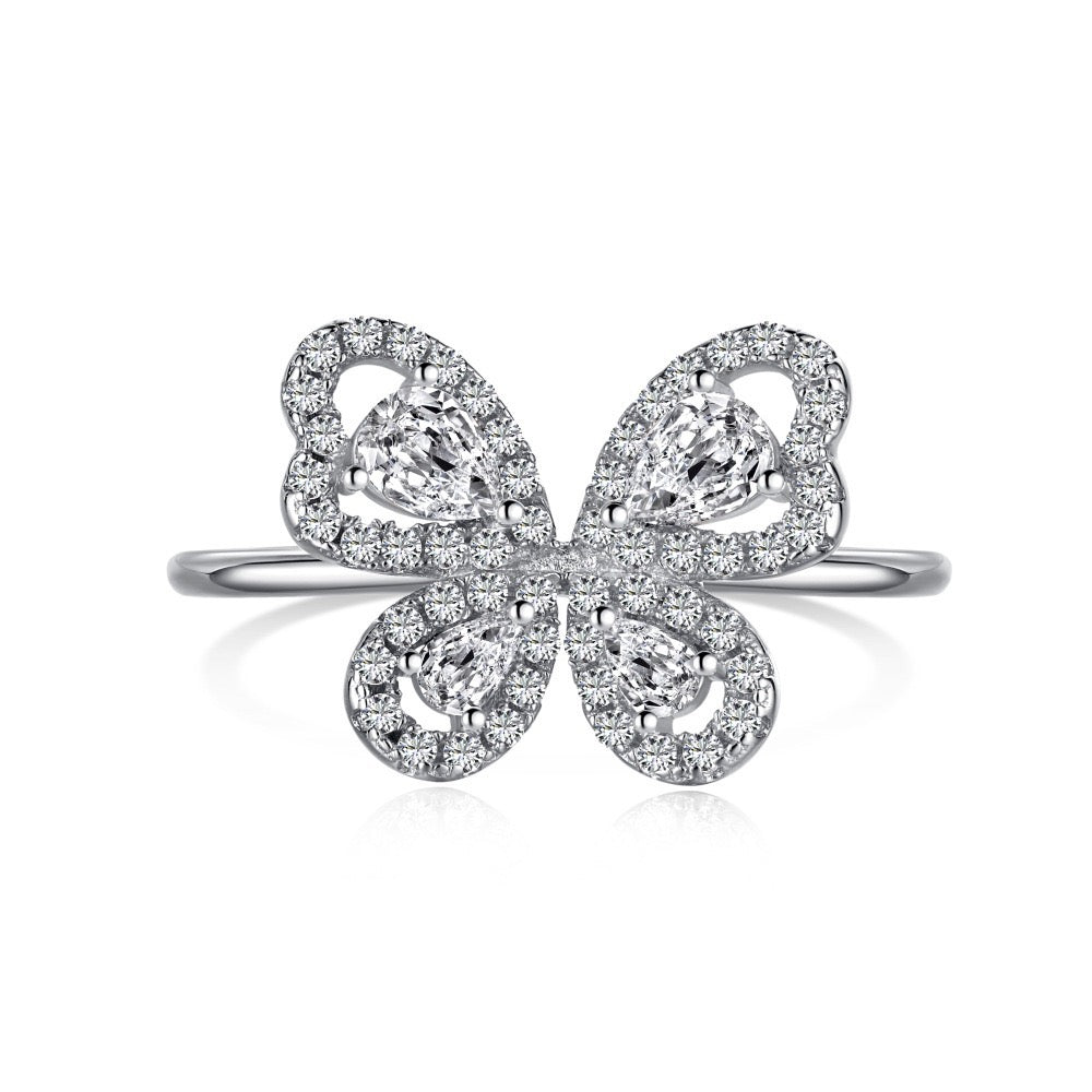 Butterfly Silver Ring Collection