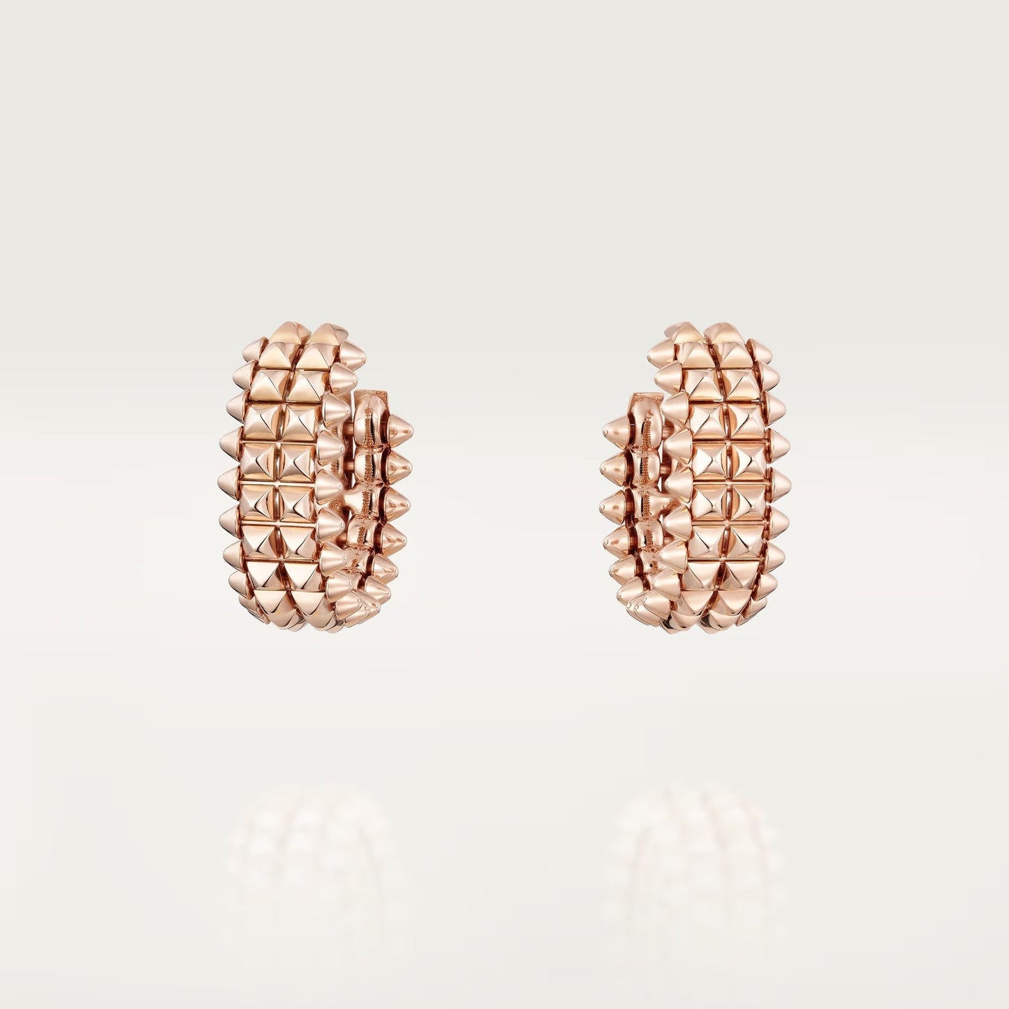 [Noble Aura jewelry]CLASH 9.2MM DOUBLE ROW EARRINGS