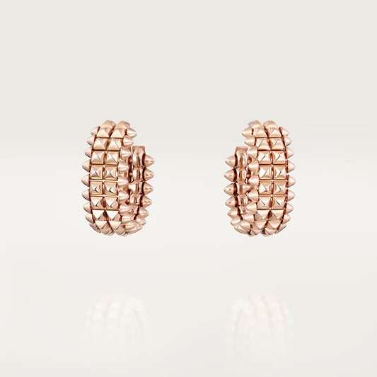 [Noble Aura jewelry]CLASH 9.2MM DOUBLE ROW EARRINGS