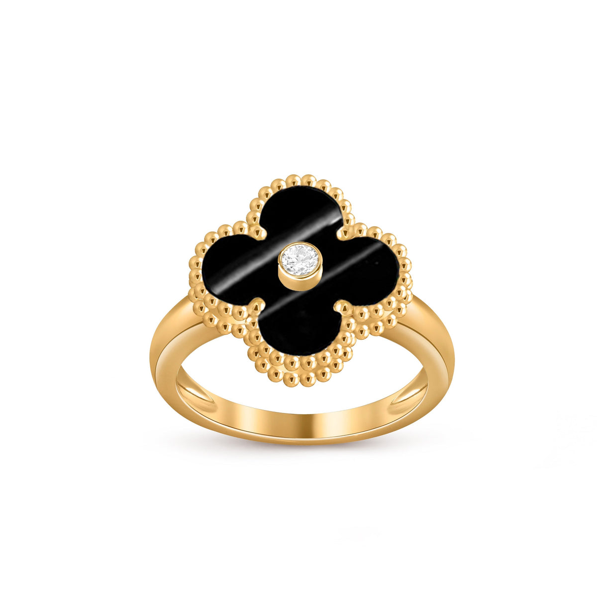 [Noble Aura jewelry] CLOVER DIAMOND RING GOLD COLLECTION