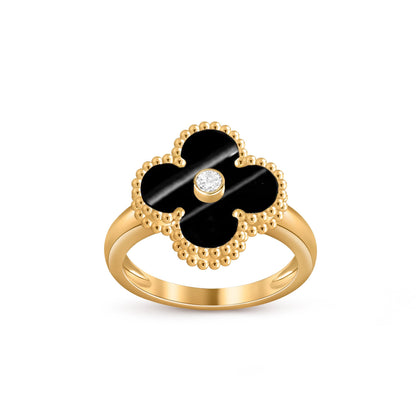 [Noble Aura jewelry] CLOVER DIAMOND RING GOLD COLLECTION