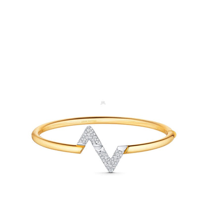 [Noble Aura jewelry]VOLTE UPSITE DOWN GOLD DIAMOND BRACELET