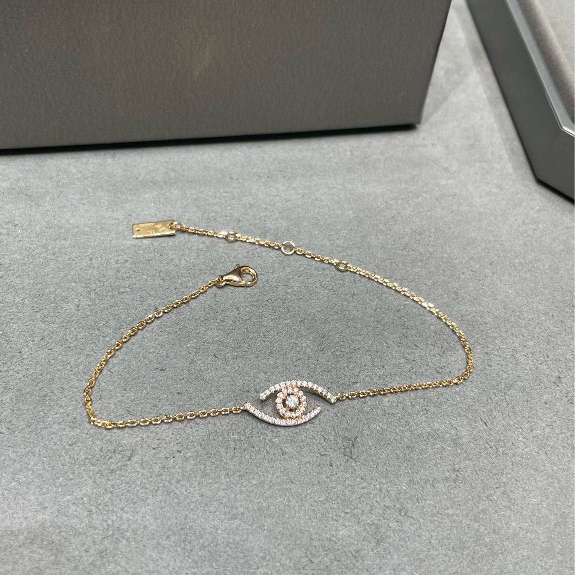 [Noble Aura jewelry]Lucky Eye Pave-Set Diamond Bracelet