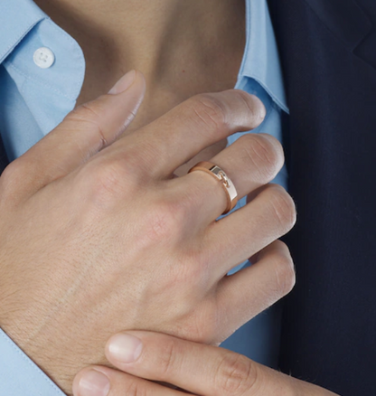 [Noble Aura jewelry]ALLIANCE LIENS VIDENCE 4MM RING