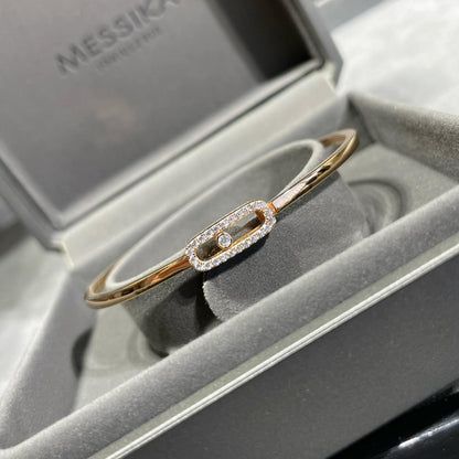 [Noble Aura jewelry]Move Uno pavé flex bangle medium