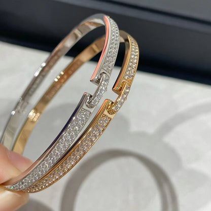 [Noble Aura jewelry]LIENS VIDENCE DIAMOND PAVED BRACELET