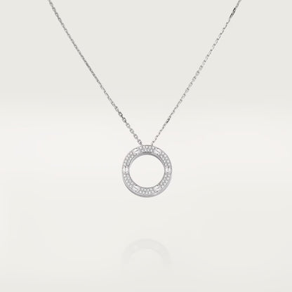 [Noble Aura jewelry]LOVE NECKLACE 16MM  FULL DIAMOND