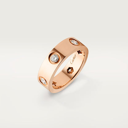 [Noble Aura jewelry]LOVE 5.5MM 6 DIAMOND RING