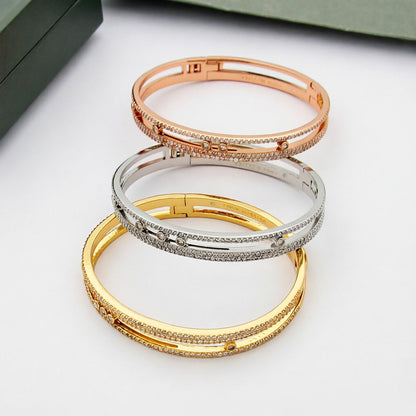[Noble Aura jewelry]Move Romane pavé bangle