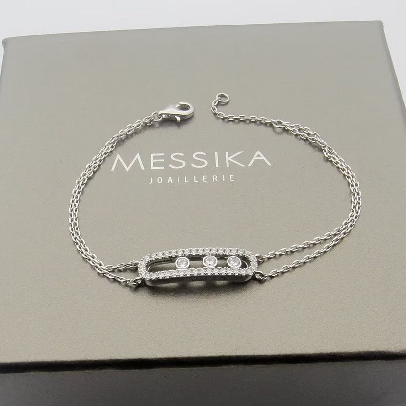 [Noble Aura jewelry] Move Classique pavé bracelet