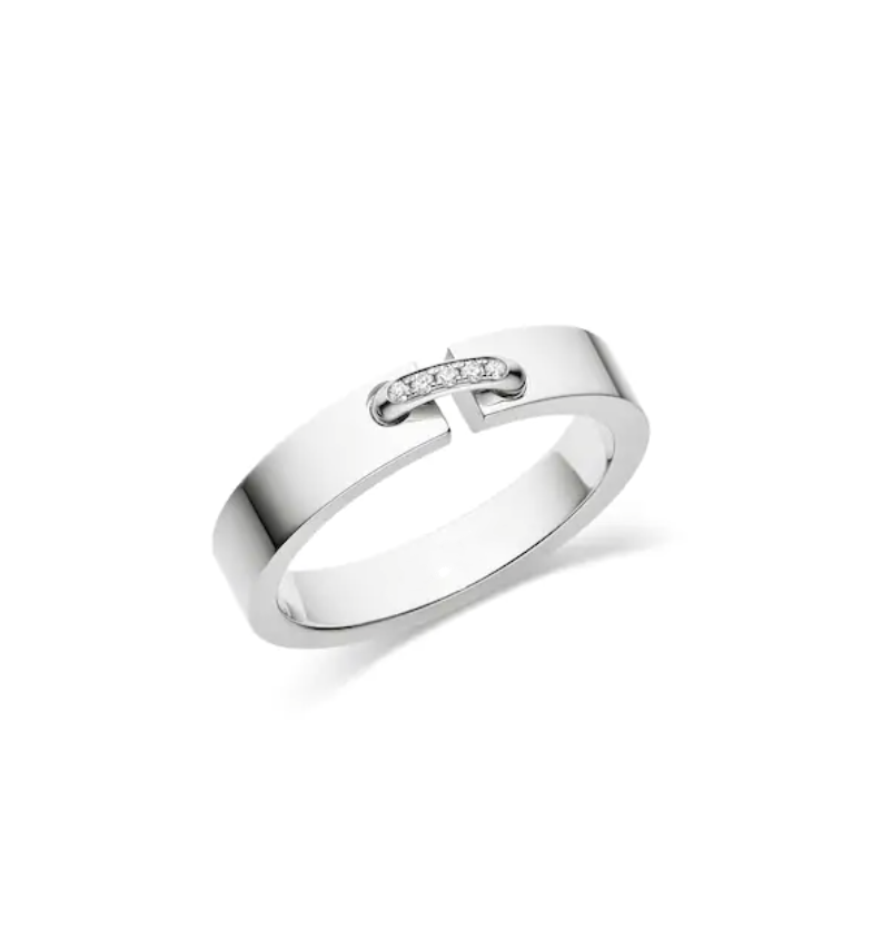[Noble Aura jewelry]ALLIANCE LIENS VIDENCE DIAMOND 4MM RING