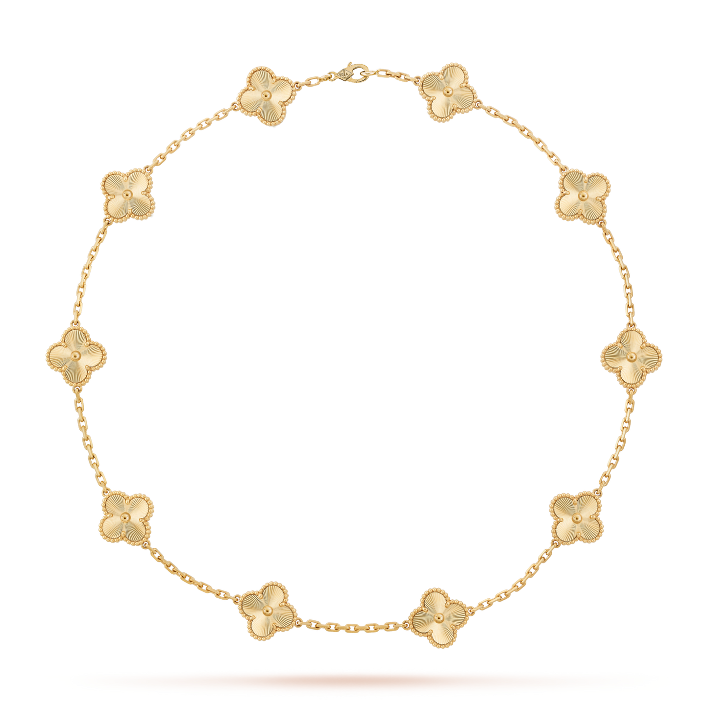 [Noble Aura jewelry]CLOVER 10 MOTIFS LASER NECKLACE