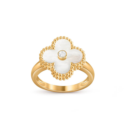[Noble Aura jewelry]CLOVER DIAMOND RING GOLD COLLECTION