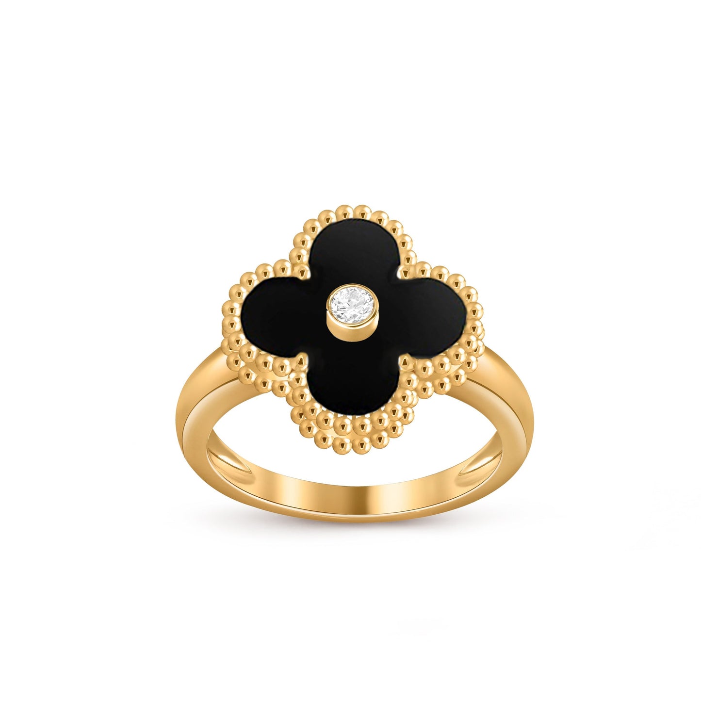 [Noble Aura jewelry]CLOVER DIAMOND RING GOLD COLLECTION
