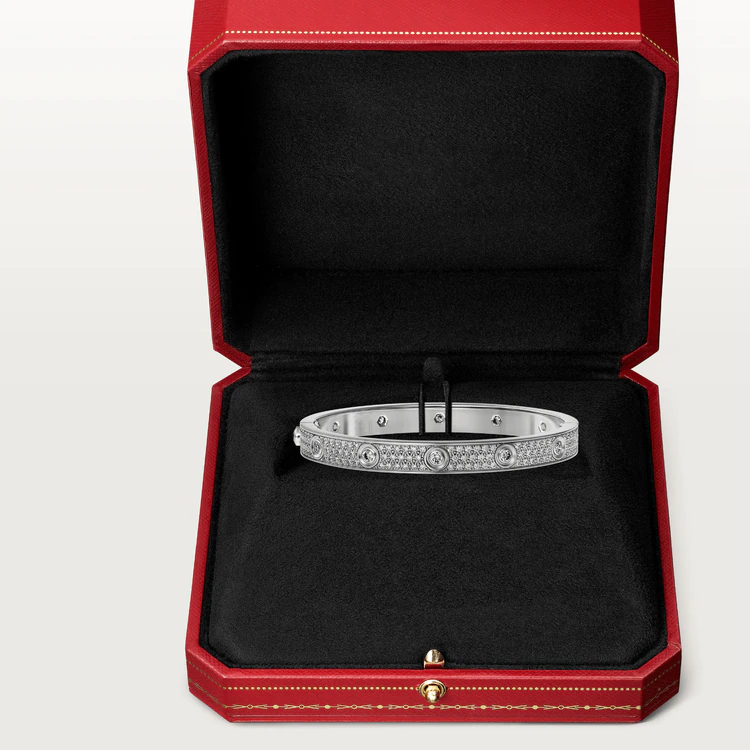 [Noble Aura jewelry]LOVE BRACELET 6.1MM DIAMOND-PAVED 10 BIG DIAMONDS