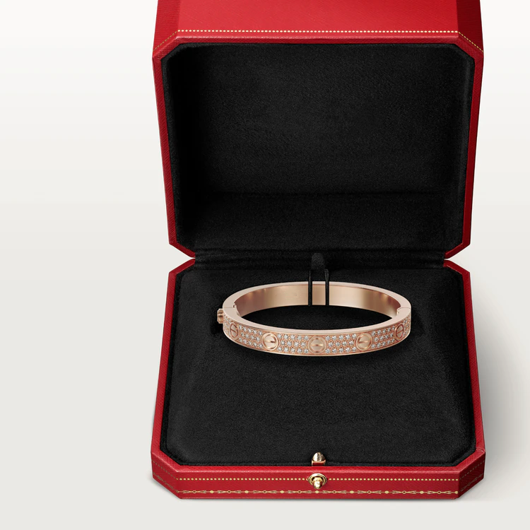 [Noble Aura jewelry]LOVE BRACELET 6.1MM DIAMOND-PAVED