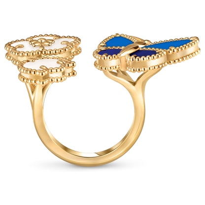 [Noble Aura jewelry]LUCKY SPRING BUTTERFLY OPEN-FACE RINGS