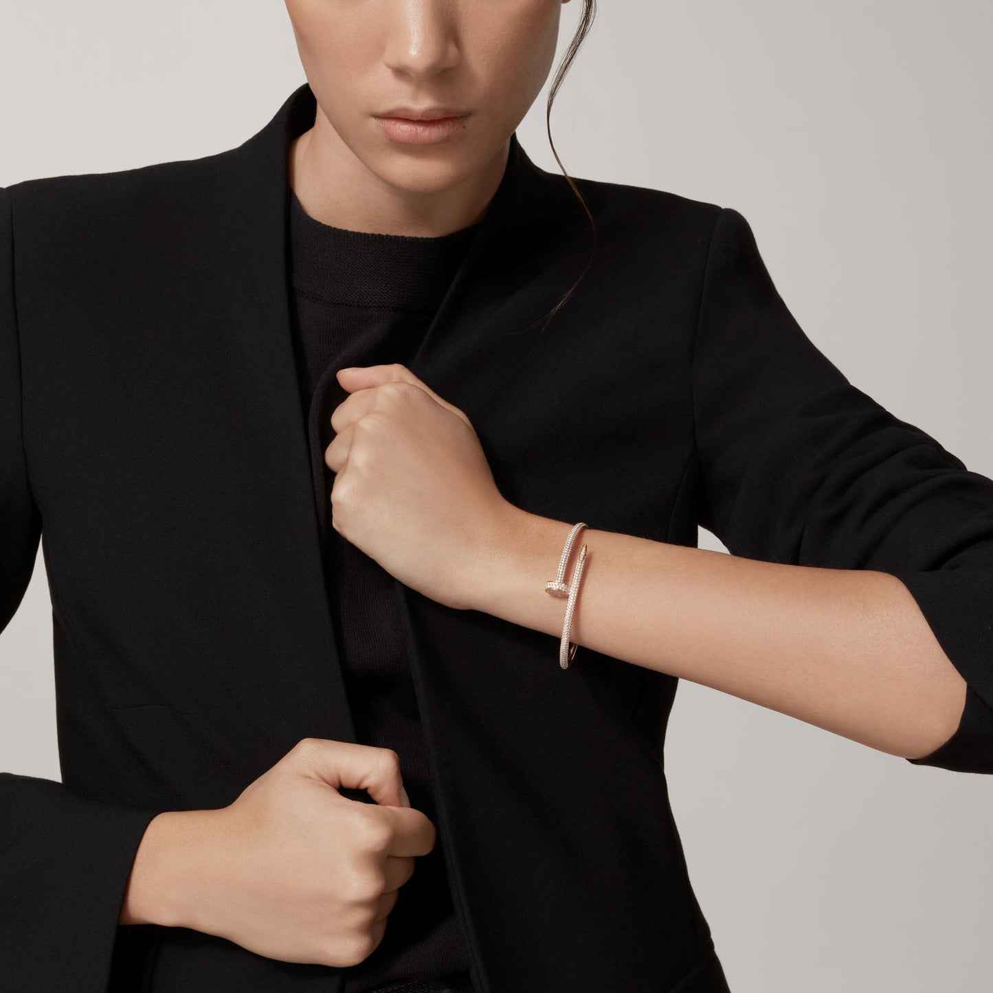 [Noble Aura jewelry]JUSTE BRACELET 3.5MM ALL DIAMONDS