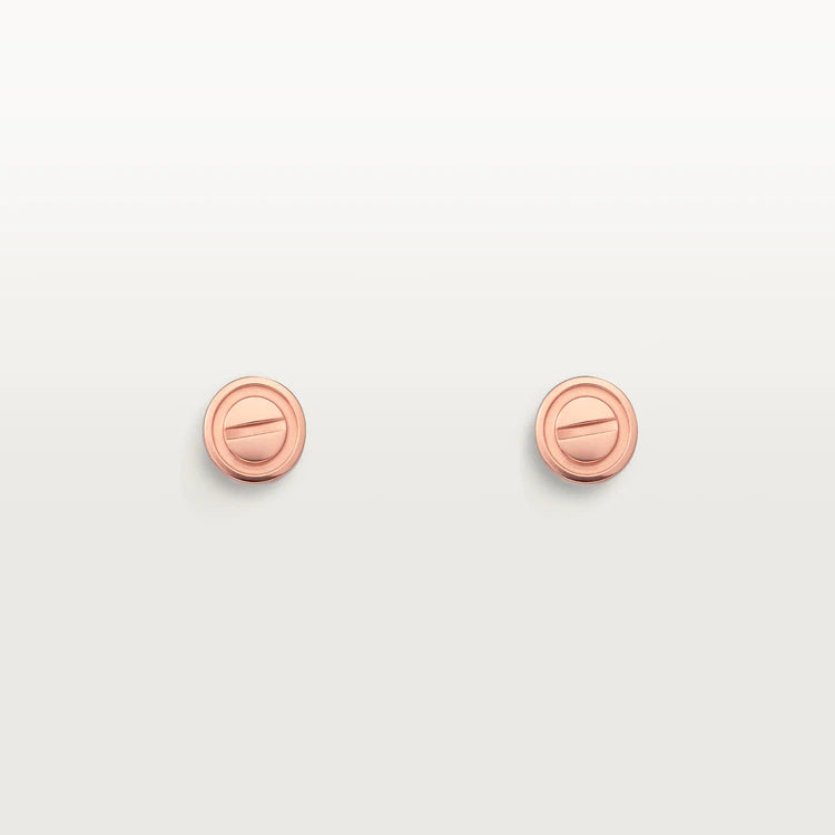 [Noble Aura jewelry]LOVE EARRINGS PINK GOLD 10MM