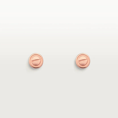 [Noble Aura jewelry]LOVE EARRINGS PINK GOLD 10MM